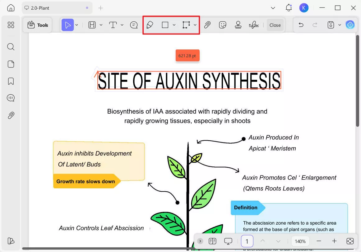 access other editing features