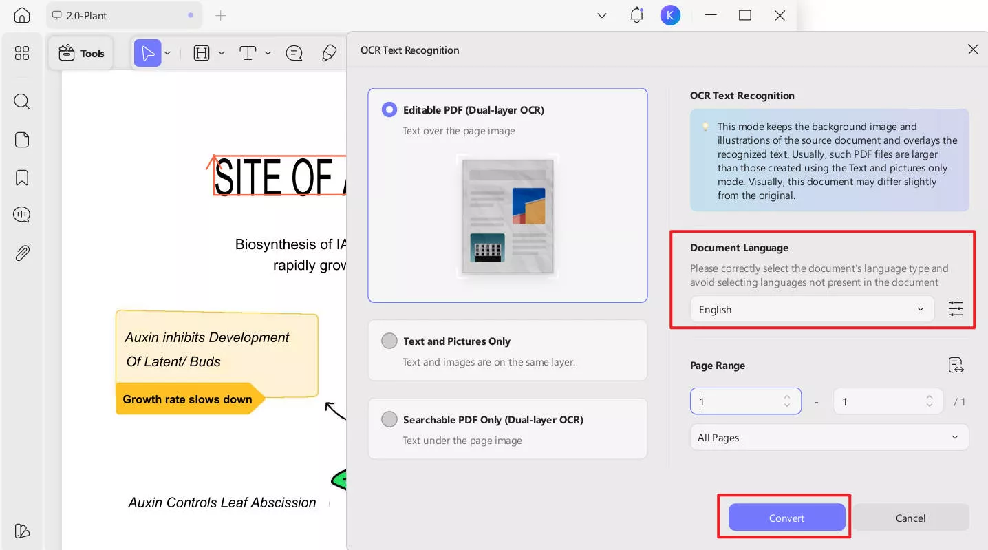 ocr pdf feature updf