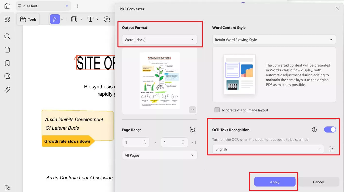 choose setting click apply