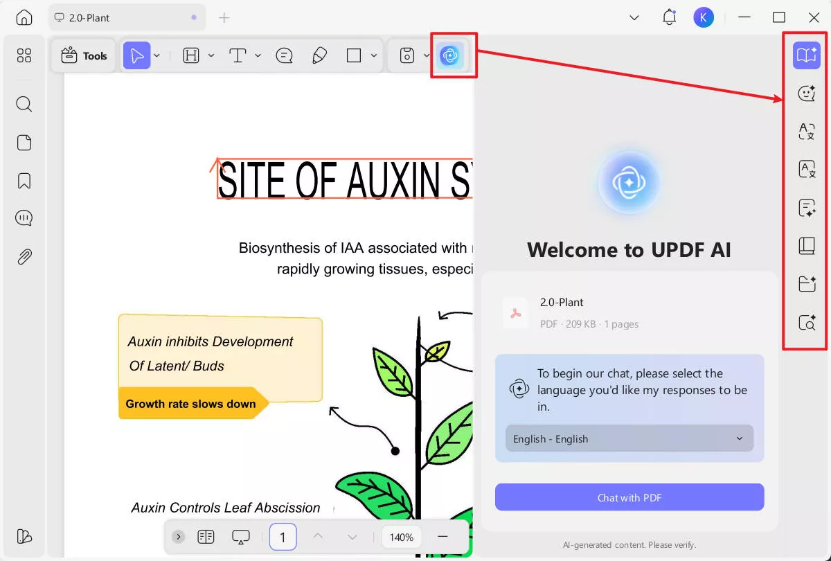 use updf ai assistant