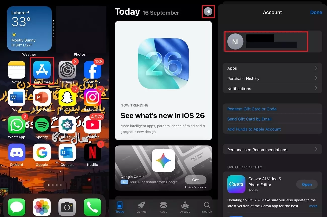 Image alt: open Appstore to access id