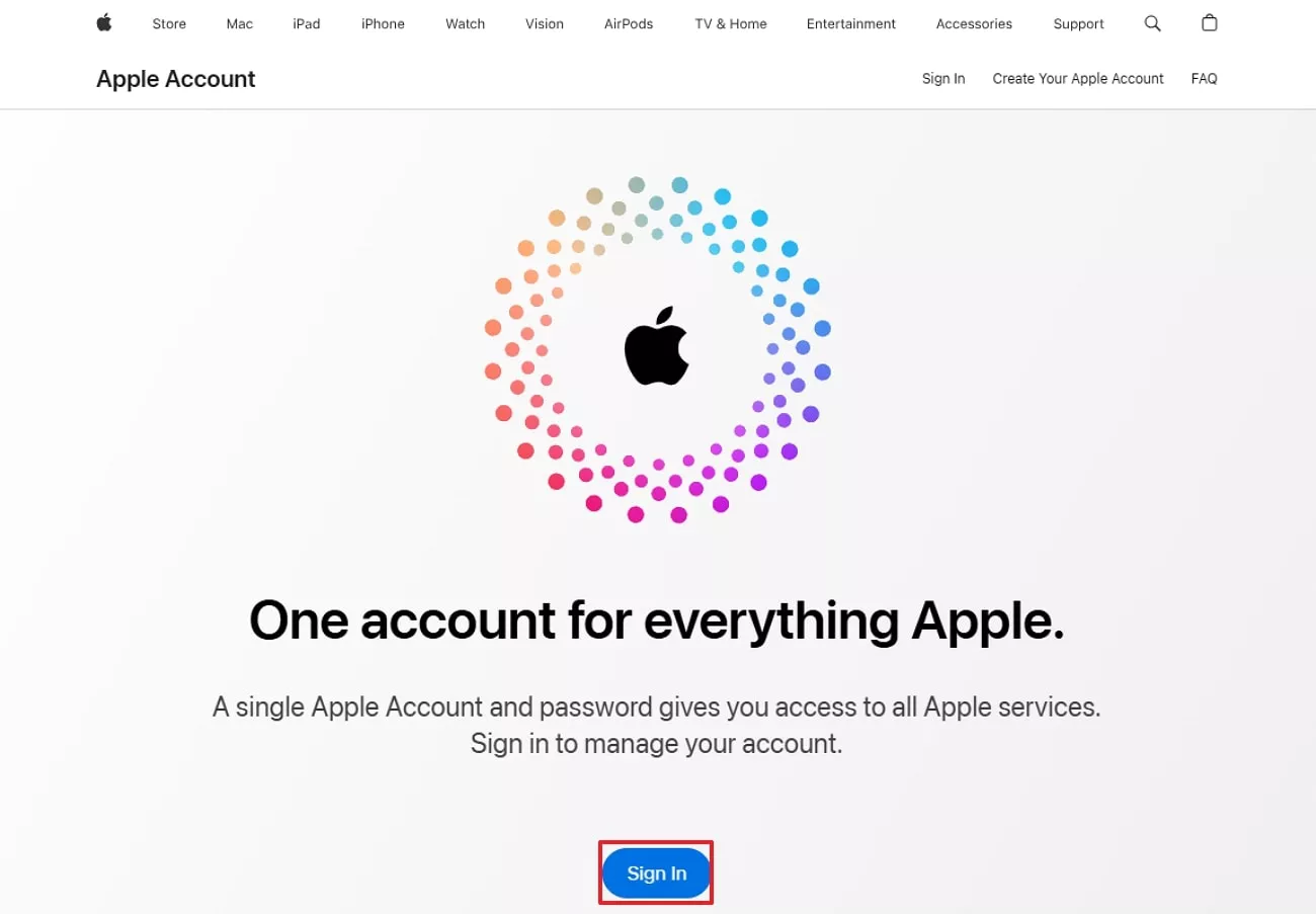 click on sign button