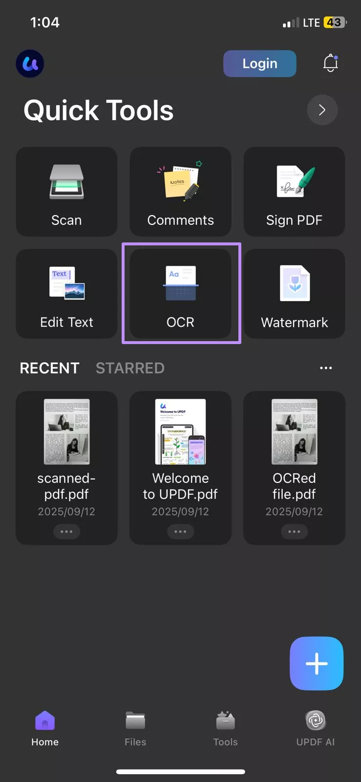Image Alt: head to ocr tool updf ios