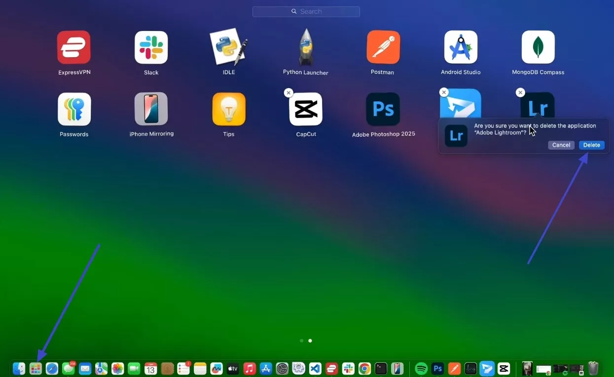 remove app using launchpad