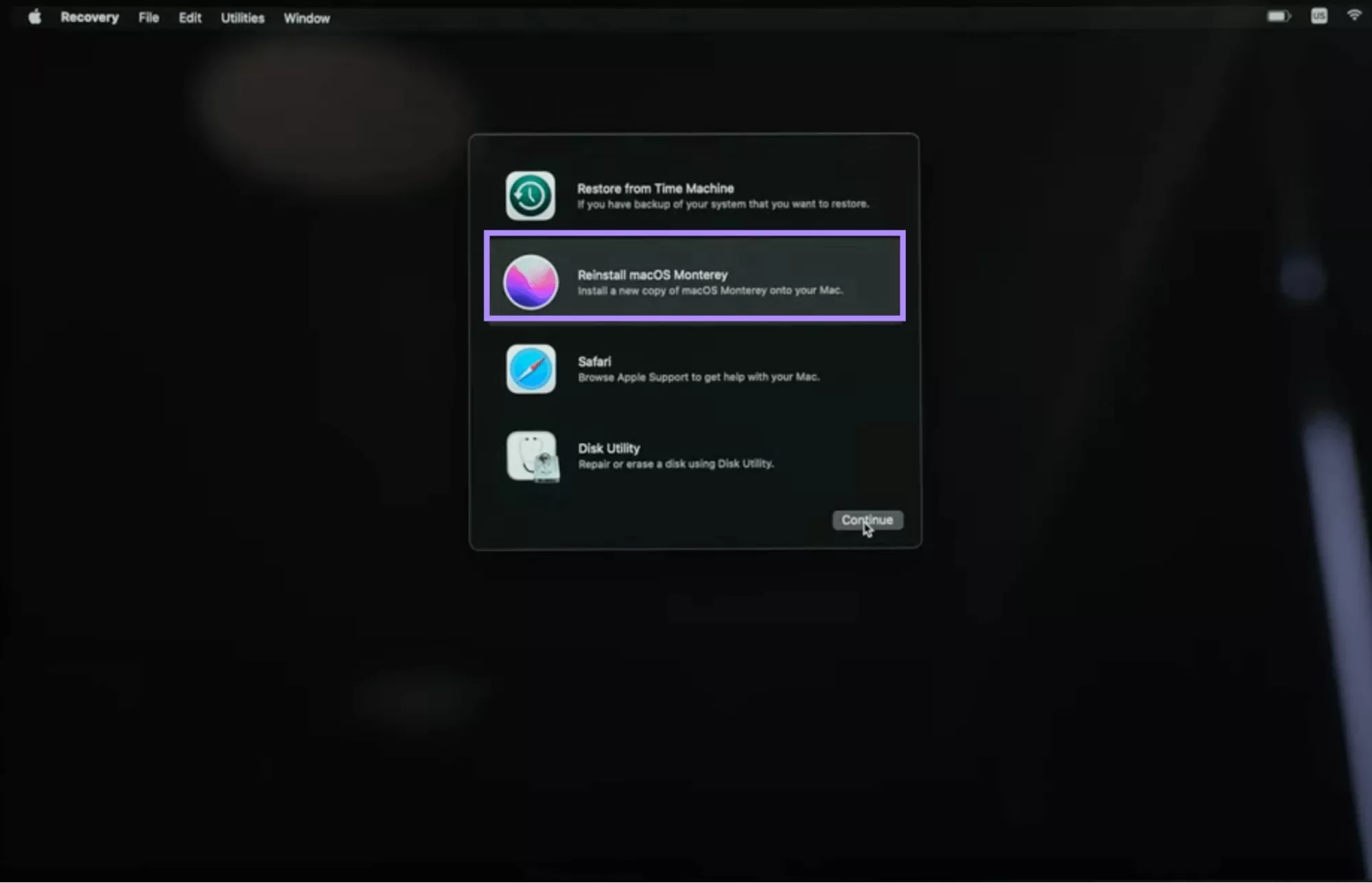 reinstall mac