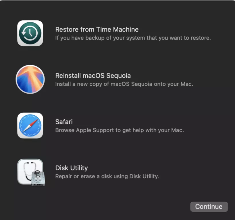 reinstall macs