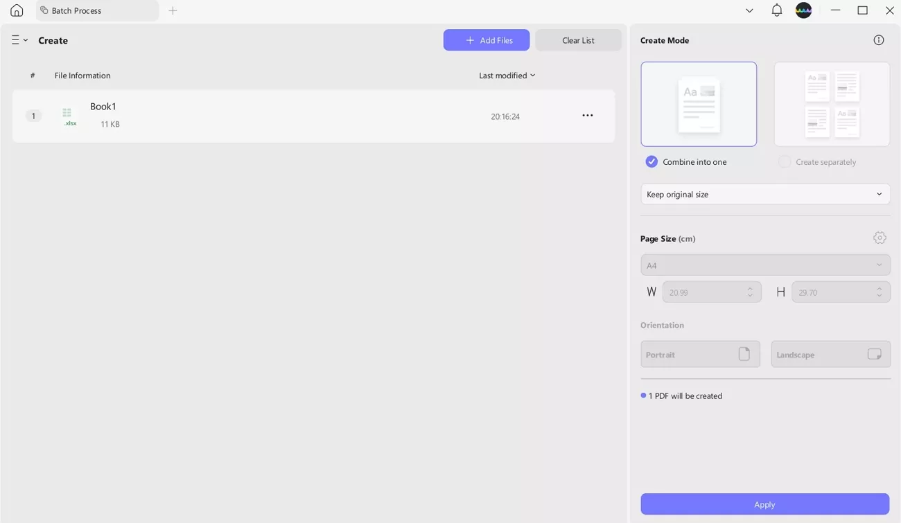 convert excel to pdf updf ai
