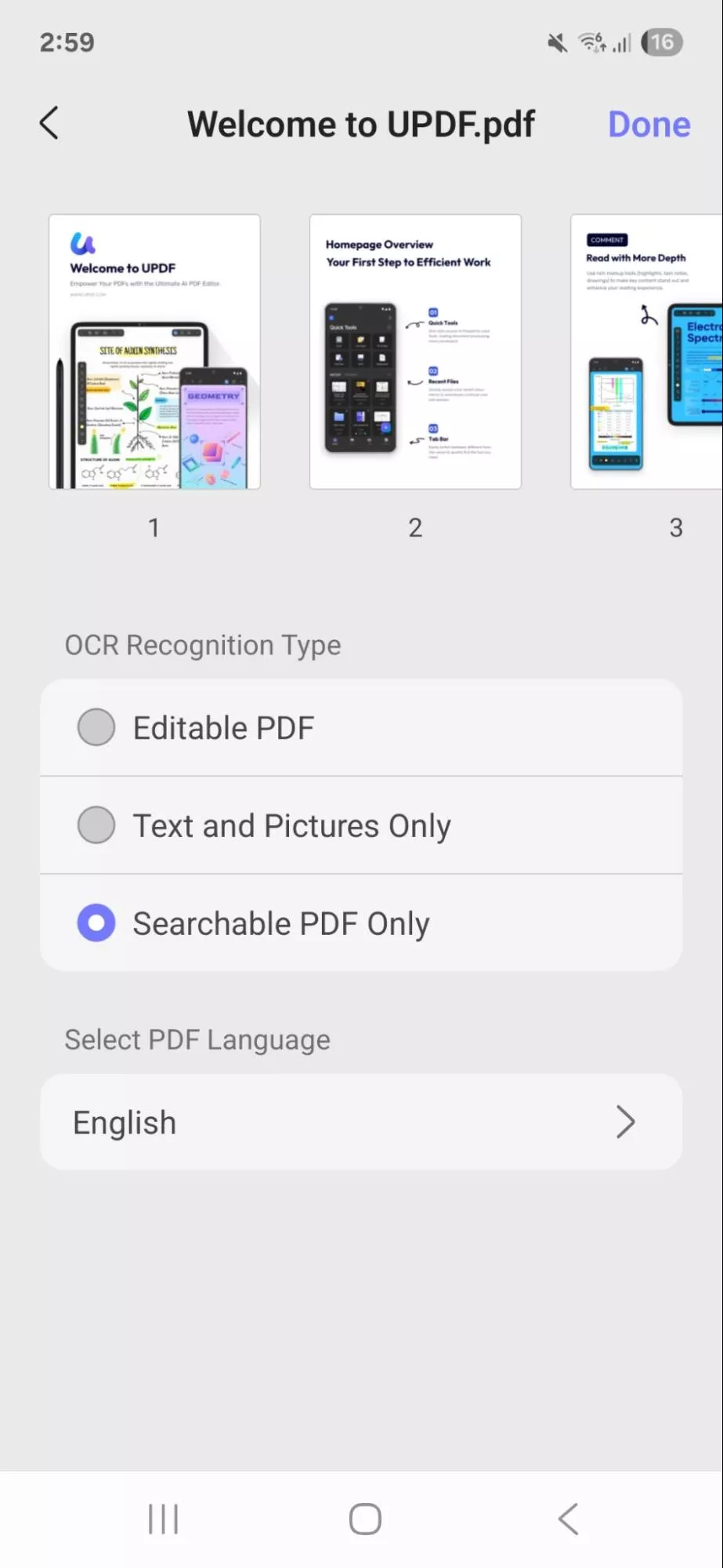 Searchable-pdf-only