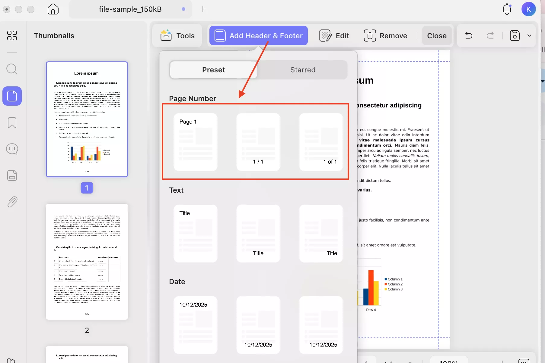 select-page-number