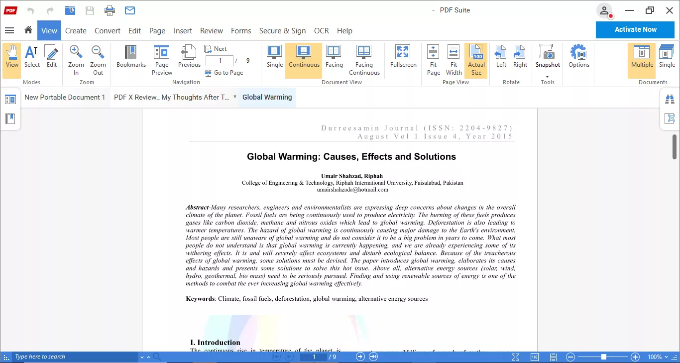 view pdf modes pdf suite