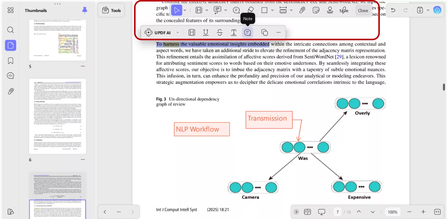 Adding various comment types from UPDF