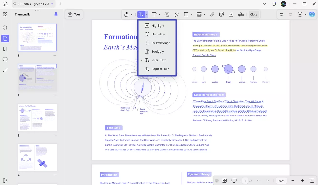 pdf editor annotate functions text