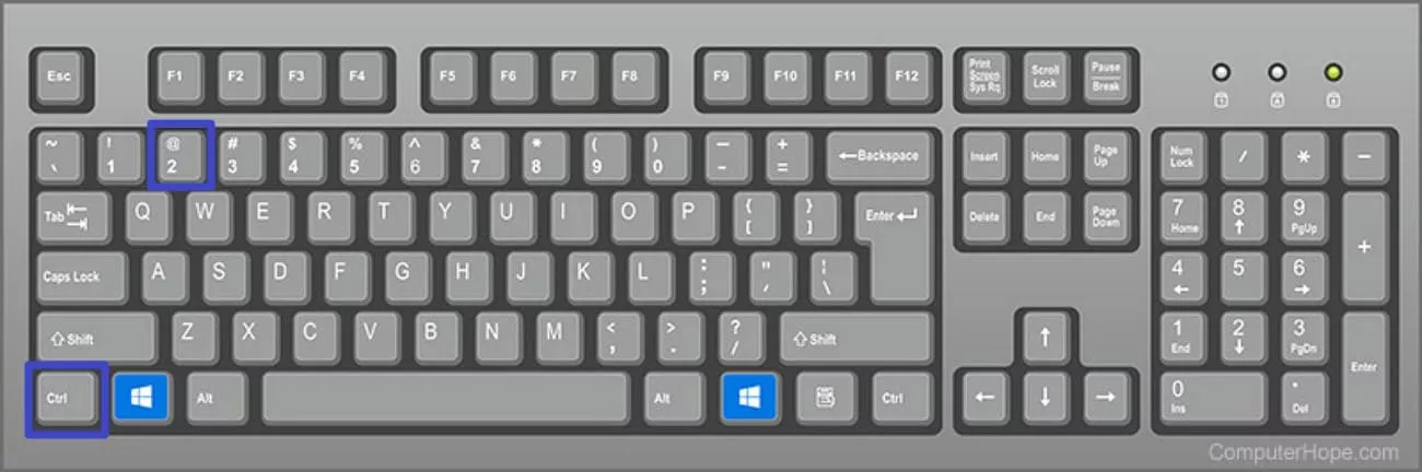windows shortcut for spacing