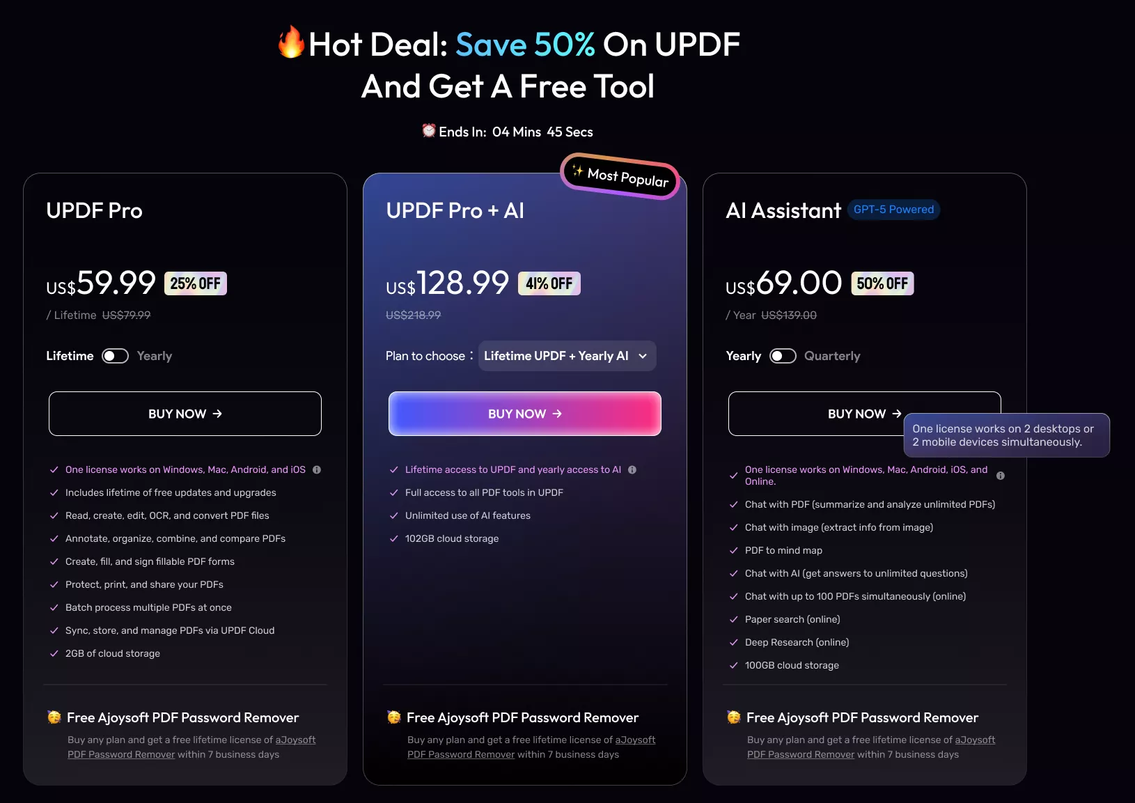 updf black friday deal