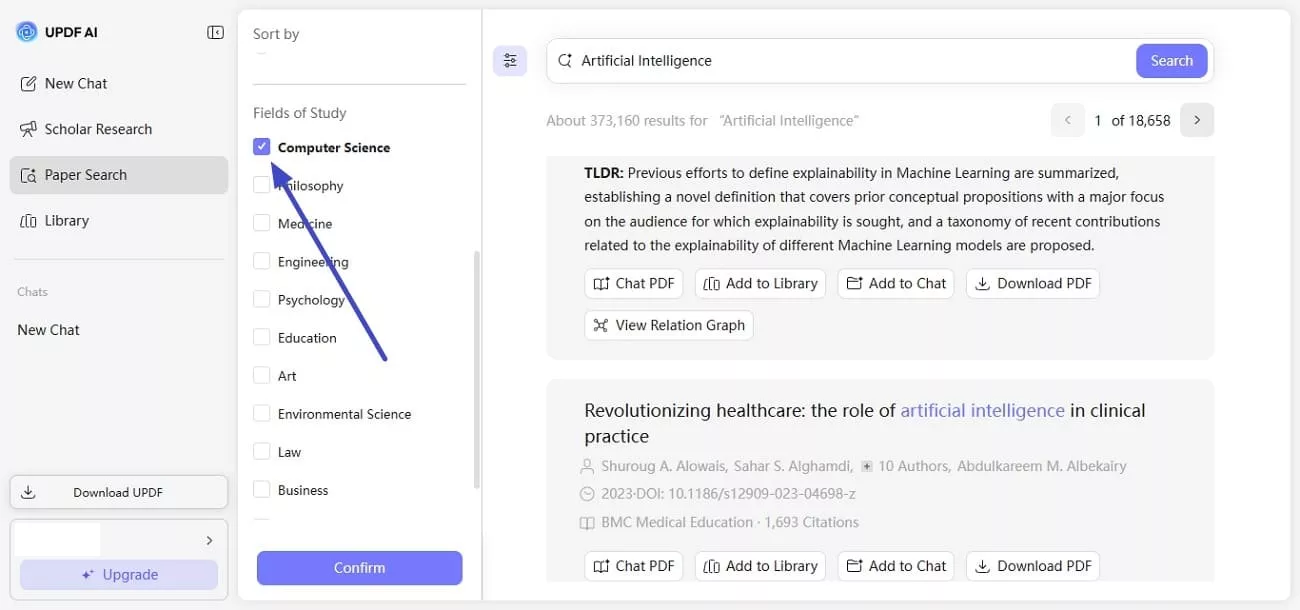 updf ai online multiple fields