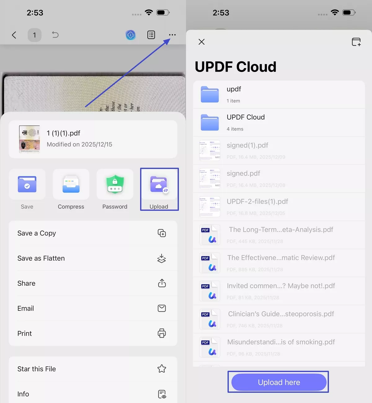 upload pdf cloud updf