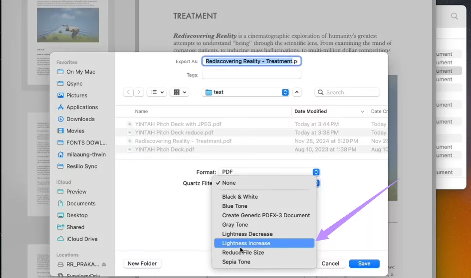 choose lightness increase