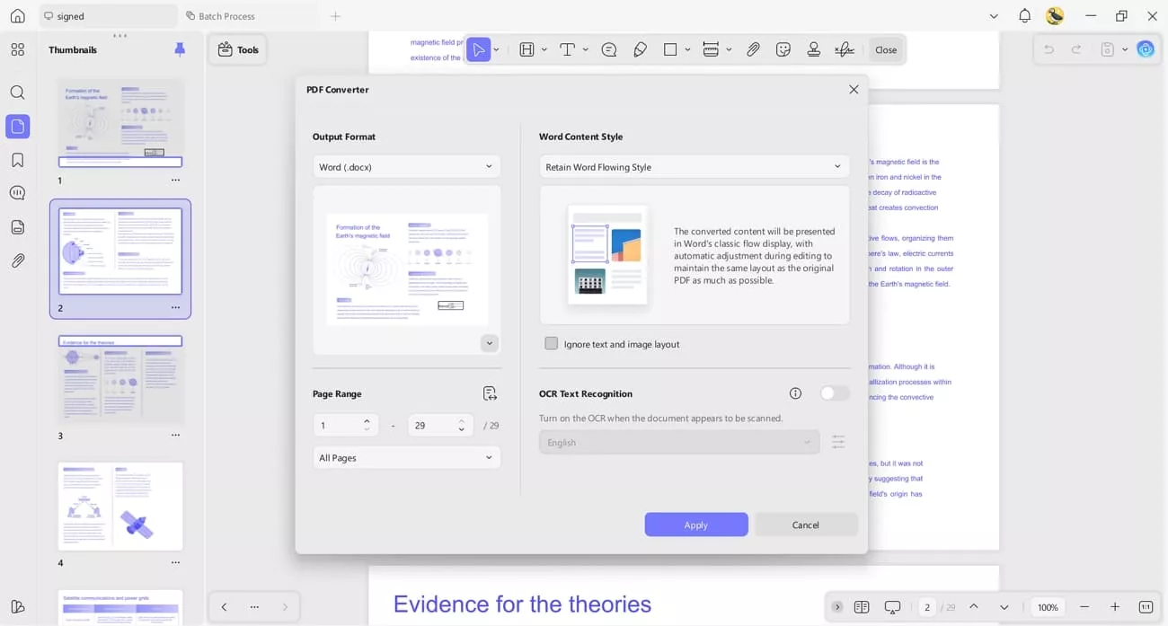 convert pdf other formats