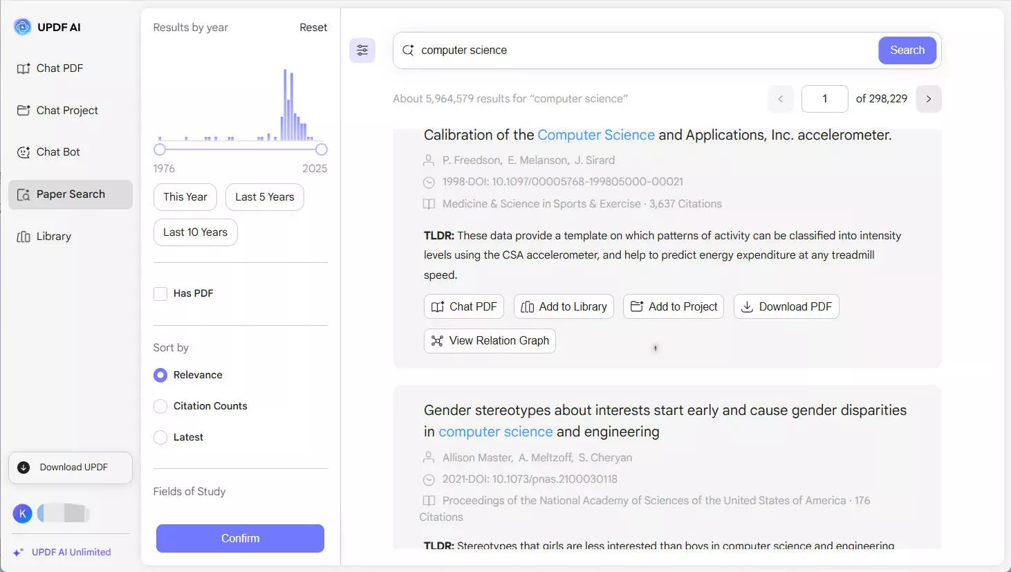 updf ai paper research